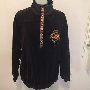 Vintage Black velvet IVANA sweater